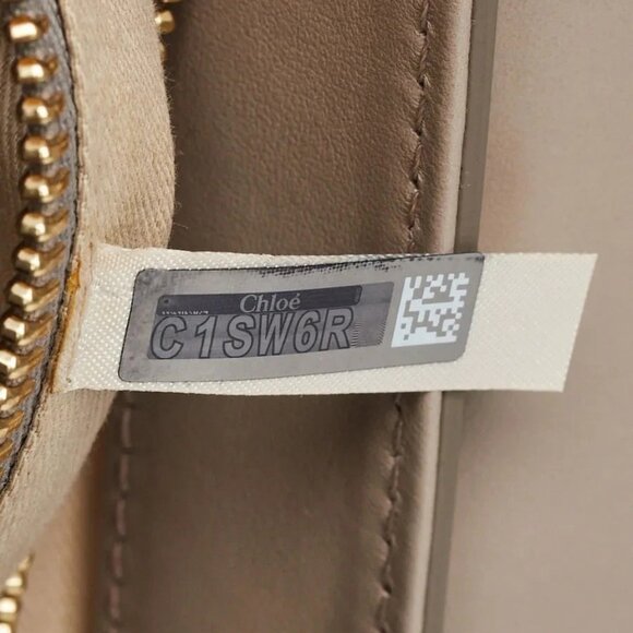 Chloe Motty Grey Leather/Suede C Shoulder Bag - Picture 11 of 12